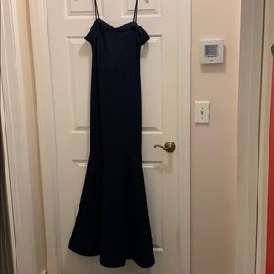 Navy blue prom dress
